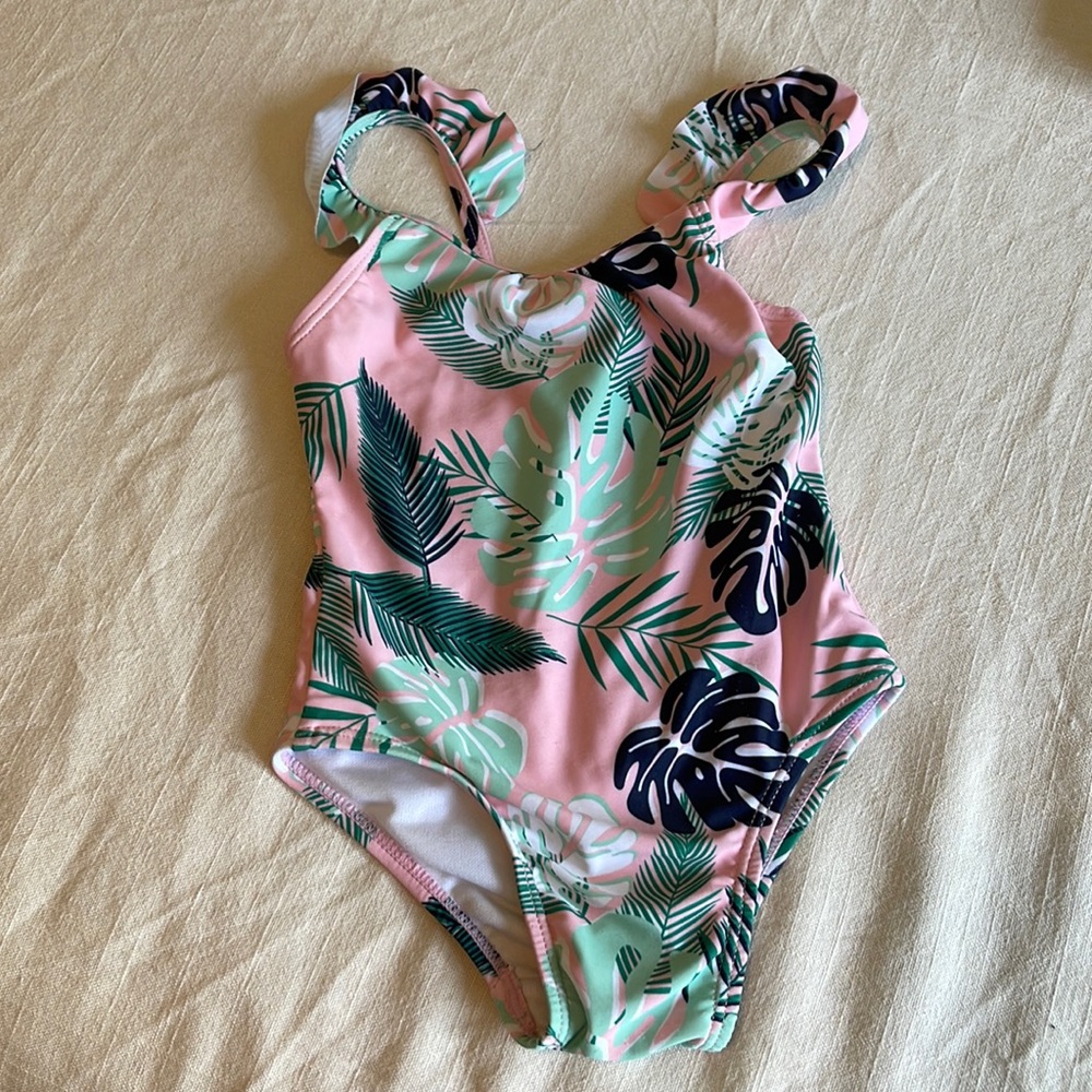 Girls Tropical Swimsuit